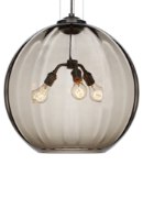 Foto para 180w World Satin Nickel TD-World Pendant Smoke, sn