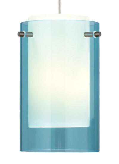 Picture of 75w Echo Satin Nickel TT-Echo Pend lg aqua,sn