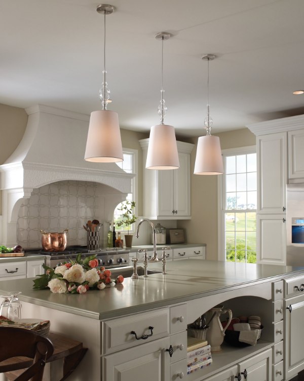 Foto para 19w Kiev 27k Satin Nickel E26 Medium Base A21 80cri TT-Kiev Large Pendant WH SM SN -LED927