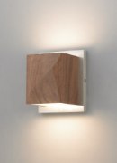 Foto para 12w 255lm Cafe 30k Walnut/Satin Nickel 90cri Cafe Wall WW/SN-LED930