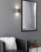 Foto para 12w 255lm Cafe 30k Walnut/Satin Nickel 90cri Cafe Wall WW/SN-LED930