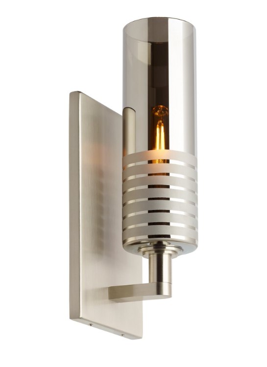 Foto para 2w Matan 27k Metallic Glass Shade Satin Nickel E12 T6 90cri Matan Wall MCH SN -LED927