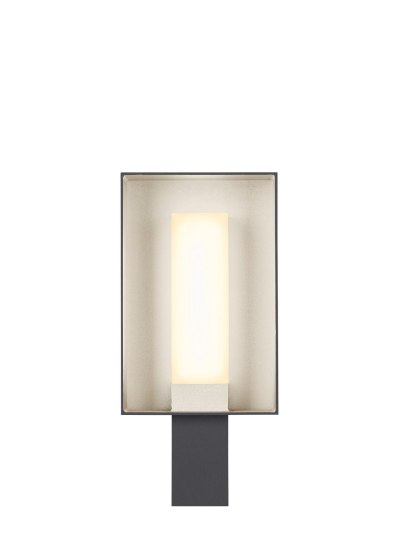 Foto para 6w Refuge 27k Metal & Acrylic Shade Charcoal/Satin Haze 90cri Refuge Square Wall SM HS -LED927