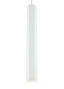 Foto para 50w Blok Matte White/Satin Nickel FJ-Blok Pendant L WH/SN