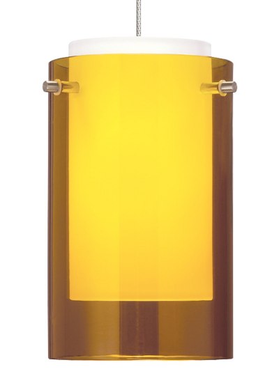 Foto para 8w Mini 30k Chrome 80cri FJ-Mini Echo Pend amber, ch LED