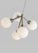 Picture of 2.5w Mara 27k Frosted Glass Globe Aged Brass 90cri FJ-Mara Pendant WH AB -LED927