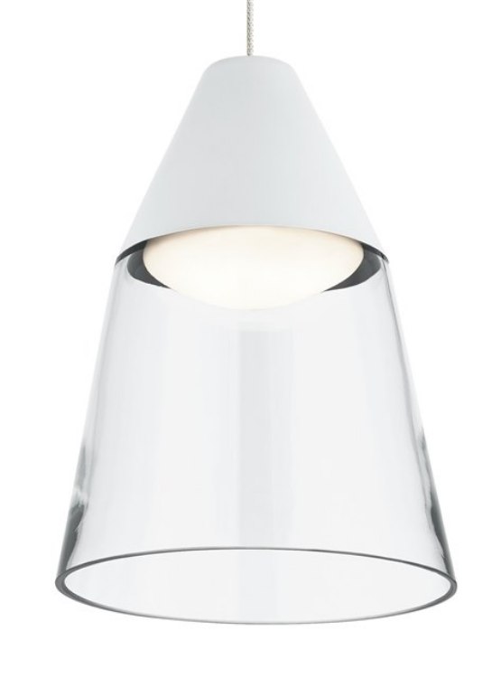 Foto para 8w Masque 30k Satin Nickel 80cri FJ-Masque Pendant CL-WH, sn, -LED