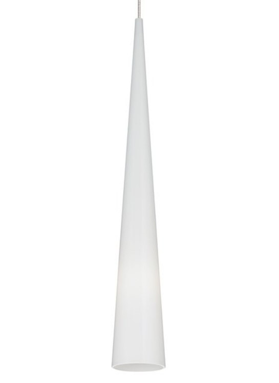 Picture of 50w Pinnacle Satin Nickel FJ-Pinnacle Pend lg wht, sn