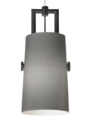 Foto para 20w Revere Black/Satin Nickel FJ-Revere Pendant Smoke, bs