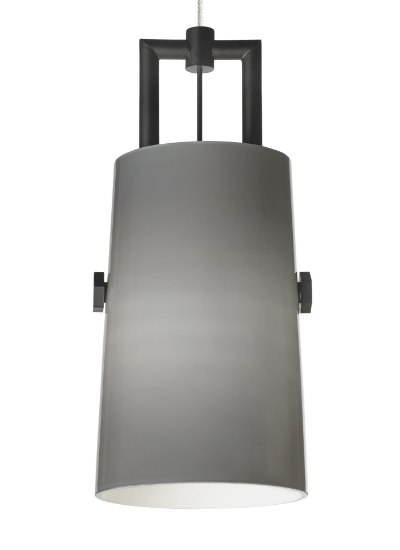 Foto para 8w Revere 30k Black/Satin Nickel 80cri FJ-Revere Pendant Smoke, bs, -LED