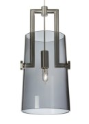 Foto para 8w Revere 30k Black/Satin Nickel 80cri FJ-Revere Pendant T Smoke, bs, -LED