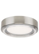 Picture of 60w Escher 27k Acrylic Diffuser Satin Nickel 90cri Escher Flush Mount Ceiling sn-LED927