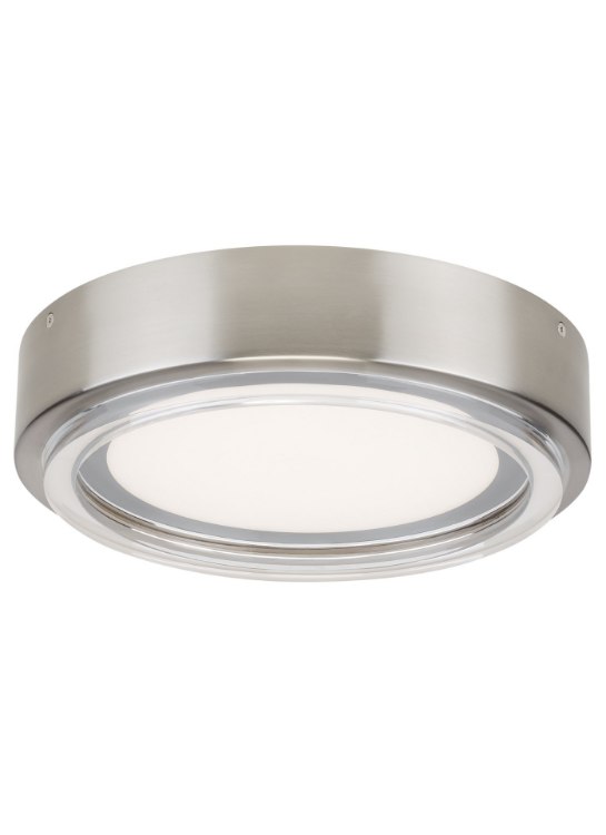 Foto para 60w Escher 30k Acrylic Diffuser Satin Nickel 90cri Escher Flush Mount Ceiling sn-LED930