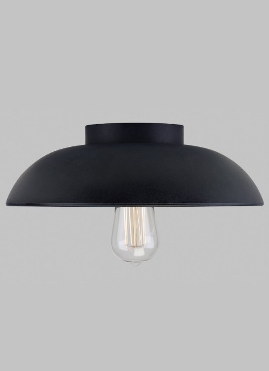 Picture of 3.5w Fett 22k Sand Casted Metal E26 Medium Base ST19 90cri Fett Flush Mount Ceiling ZC-LED922