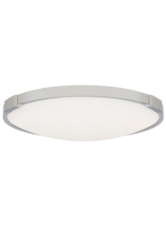 Foto para 22w Lance 27k Frosted Glass Diffuser Chrome 90cri Lance 13 Flush Mount 13IN CH -LED927