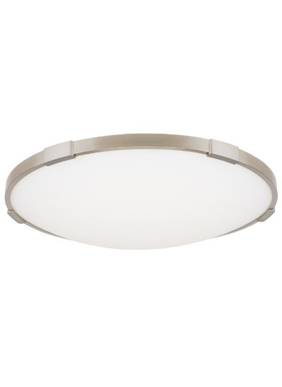 Foto para 33w Lance 30k Frosted Glass Diffuser Satin Nickel 90cri Lance 18 Flush Mount 18IN SN -LED930