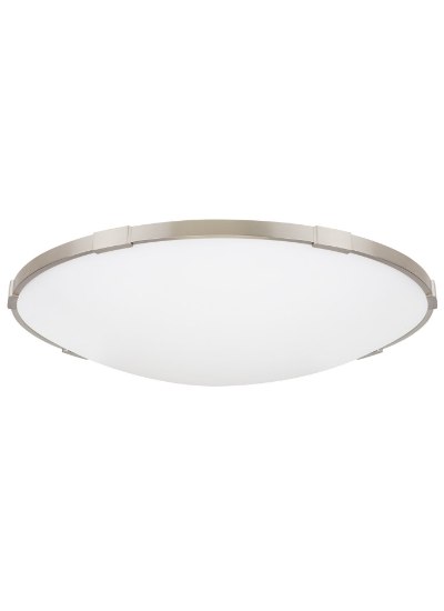 Foto para 45w Lance 27k Frosted Glass Diffuser Satin Nickel 90cri Lance 24 Flush Mount 24IN SN -LED927