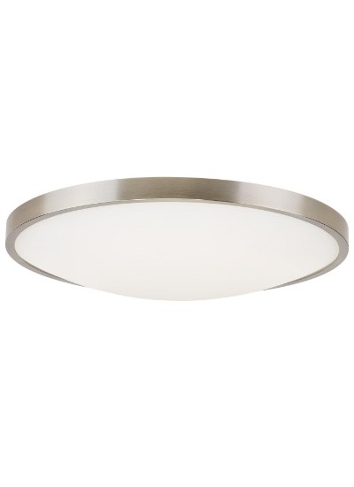 Foto para 22w Vance 30k Frosted Glass Diffuser Satin Nickel 90cri Vance 13 Flush Mount 13IN SN -LED930