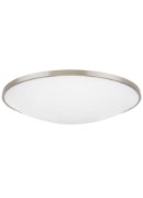 Foto para 45w Vance 27k Frosted Glass Diffuser Satin Nickel 90cri Vance 24 Flush Mount 24IN SN -LED927