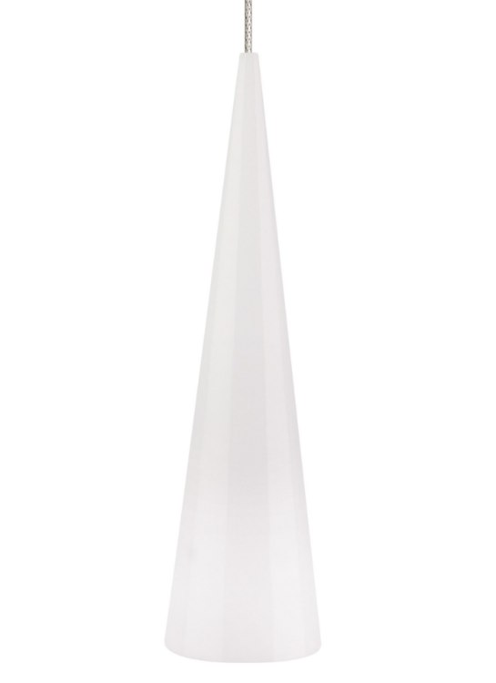 Picture of 50w Pinnacle Satin Nickel KL-Pinnacle Pend sm wht, sn