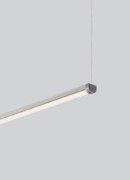 Foto para 16w Rae 24k Satin Nickel 80cri LS-Rae Linear Suspension 300lm/ft, 48IN, sn, -LED8