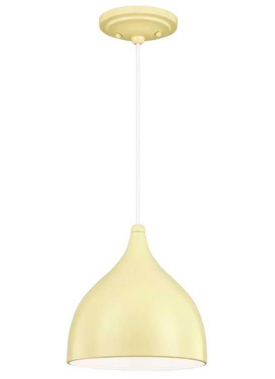 Foto para 100w Dutch 8¾" Med Incandescent Lemon Grass 1-Light MIni Pendant
