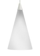 Picture of 50w Cone Satin Nickel MP-Cone Pend white, sn