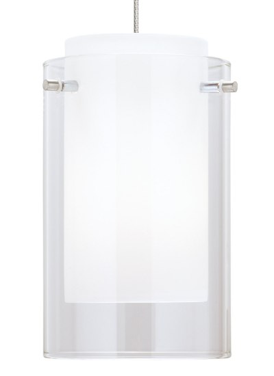 Foto para 8w Mini 30k Satin Nickel 80cri MP-Mini Echo Pend clear, sn LED