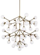 Foto para 116w Mara 27k Aged Brass 90cri Mara Grande Chandelier WH AB-LED927