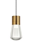 Foto para 9w Alva 22k Aged Brass 90cri TD-Alva Pendant 11 BK/WH AB -LED922