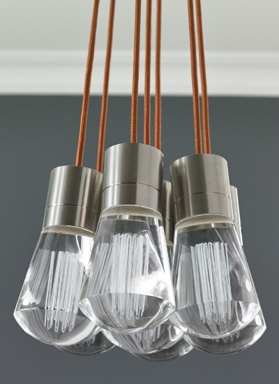 Foto para 9w Alva 22k Satin Nickel 90cri TD-Alva Pendant 11 BK/WH SN -LED922