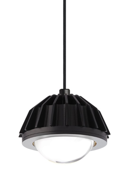 Foto para 9w Eros Black TD-Eros Line-Voltage Pendant bk, -LEDWD