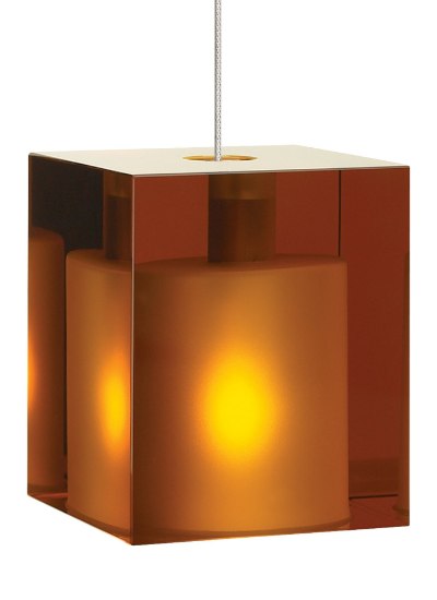 Foto para 35w Cube Antique Bronze MO-Cube Pend amber, bz