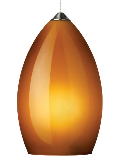 Picture of 50w Firefrost Satin Nickel MO-Firefrost Pend amber, sn