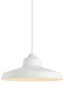 Foto para 75w Zevo Aluminum White Medium Base Zevo Pendant WH No Lamp