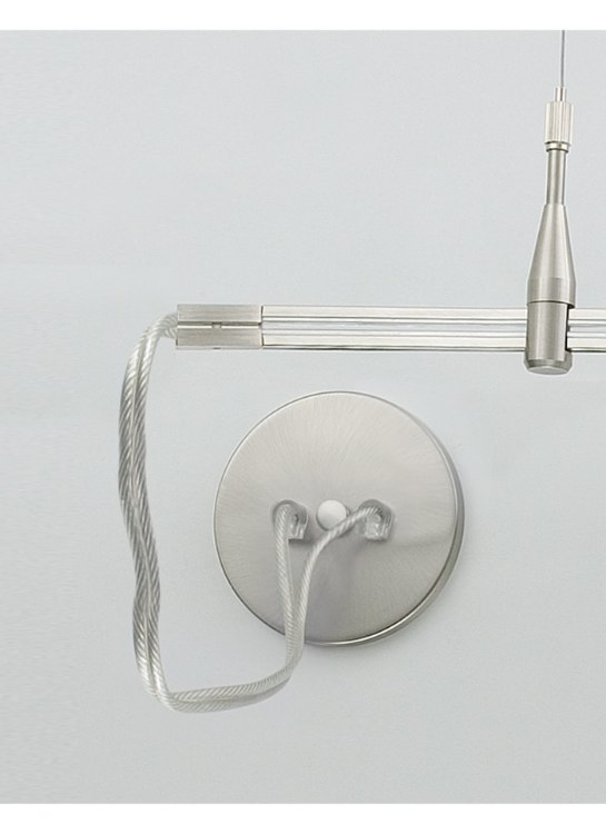 Picture of Monorail Satin Nickel MO-end power feed, sn