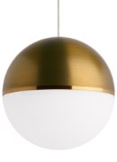 Foto para 12w Akova 27k Acrylic & Metal Shade Aged Brass 90cri MO-Akova Pendant  AB/BB ab-LED927