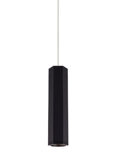 Foto para 8w Blok 30k Matte Black/Satin Nickel 90cri MO-Blok Pendant S BK/SN-LED930