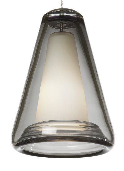 Picture of 35w Billow Satin Nickel MO-Billow Pendant Smoke, sn