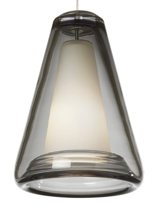 Picture of 35w Billow Satin Nickel MO-Billow Pendant Smoke, sn