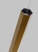 Foto para 50w Blok Aged Brass/Aged Brass Bi-Pin FJ-Blok Pendant S AB/AB