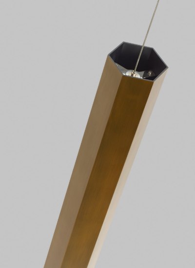 Picture of 50w Blok Aged Brass/Aged Brass MO2-Blok Pendant L AB/AB