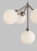 Picture of 2.5w Mara 27k Frosted Glass Globe Satin Nickel 90cri MO-Mara Pendant WH SN -LED927