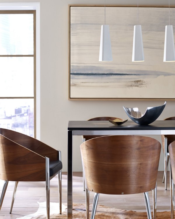 Foto para 50w 500lm Rhonan Chrome MP-Rhonan Pendant BK/BK ch