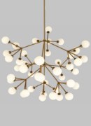 Foto para 116w Mara 27k Satin Nickel 90cri Mara Grande Chandelier WH SN-LED927