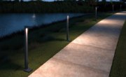 Foto para Strut 30k Charcoal 80cri Strut Bollard 80 CRI 3000K 42 in Flat Clear CL Uni