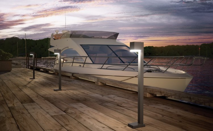 Picture of Voto 30k Charcoal 80cri Voto Bollard 80 CRI 3000K 42 in Diffuese CL Univer