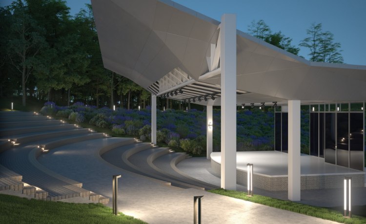 Foto para Vox 40k Bronze 80cri Vox Bollard 80 CRI 4000K 42 IN Flat Clear BZ Unive