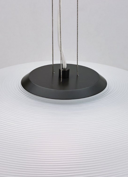 Foto para 9.5w Circulet 27k Satin Nickel E26 Medium Base A19 90cri TD-Circulet Grande Pendant WH SN -LED927