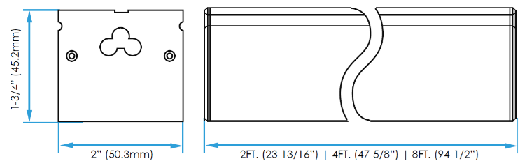 Picture of 37.1w 48" 30K Multi-Linx Opal White/Silver LED Linear Light
